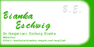 bianka eschwig business card